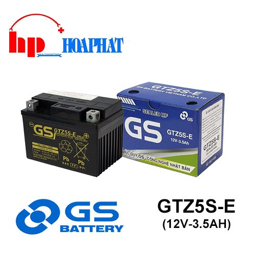  ẮC QUY GS GTZ5S-E (12V-3.5AH)