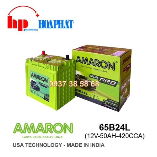 ẮC QUY AMARON 65B24L(12V - 50AH)