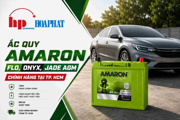 Báo Giá Ắc Quy Amaron FLO, ONYX, JADE AGM Chính Hãng Tại TP. HCM