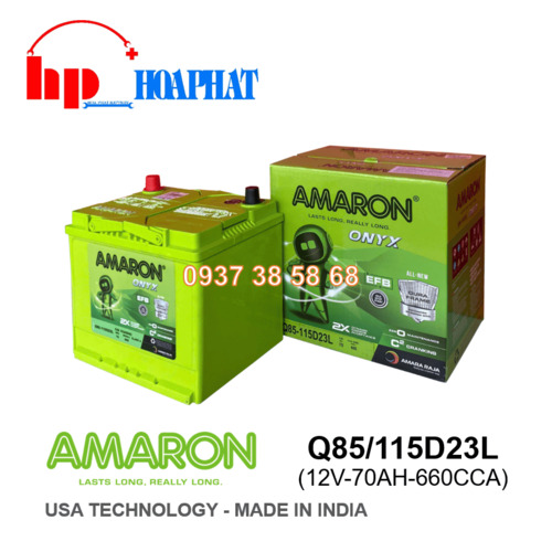 ẮC QUY AMARON Q85/115D23L(12V-70AH)