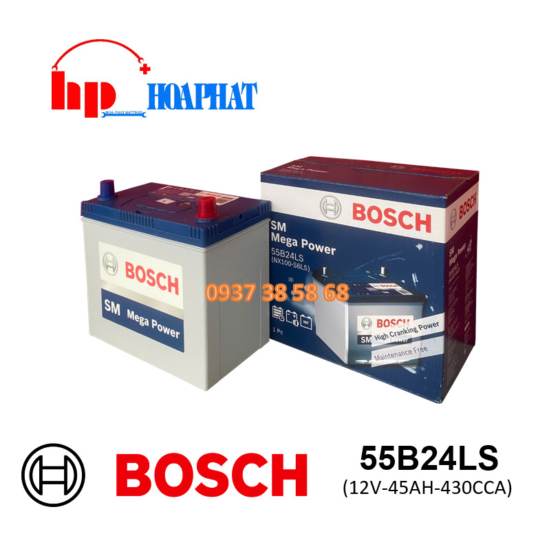 ẮC QUY BOSCH 55B24LS (12V-45AH)