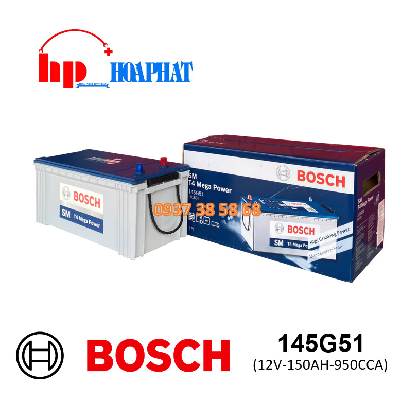Bình Ắc Quy Bosch 145G51 12V-150AH Chính Hãng