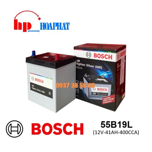 ẮC QUY BOSCH 55B19L (12V-41AH)
