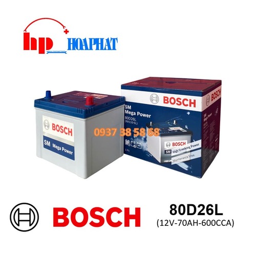 ẮC QUY BOSCH 80D26L (12V-70AH)