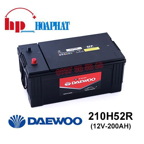 Bình Ắc Quy Daewoo 210H52R (12V-200Ah) Chính Hãng
