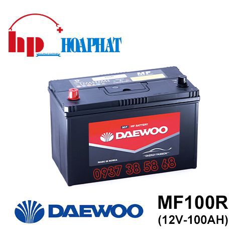 Bình Ắc Quy Daewoo MF100R (12V-100Ah) Chính Hãng