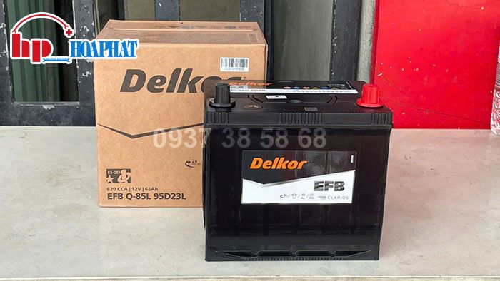Dòng bình ắc quy Delkor EFB dành cho xe i-Stop