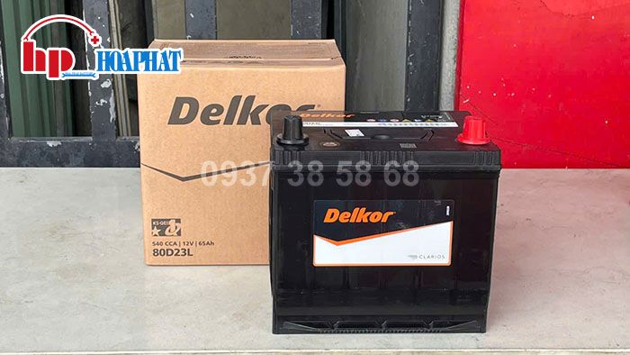 Dòng bình ắc quy Delkor miễn bảo dưỡng dành cho xe ô tô