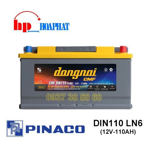 Bình Ắc Quy Đồng Nai CMF DIN110 LN6 (12V-110Ah) Chính Hãng