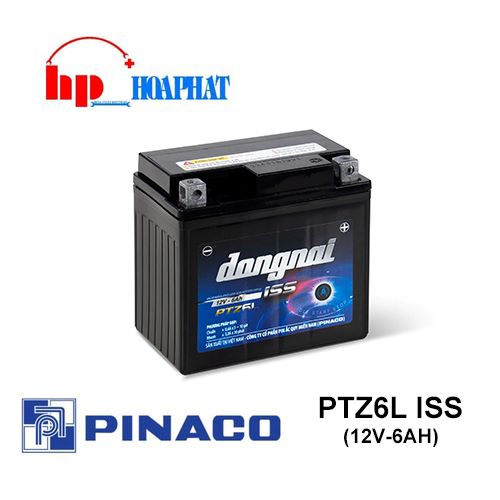 Bình Ắc Quy Đồng Nai PTZ6L ISS (12V-6Ah) Chính Hãng