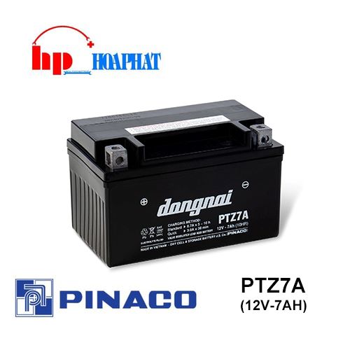 Bình Ắc Quy Đồng Nai PTZ7A (12V-7Ah) Chính Hãng