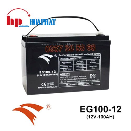 Bình Ắc Quy Eagle EG100-12 (12V-100Ah) Chính Hãng