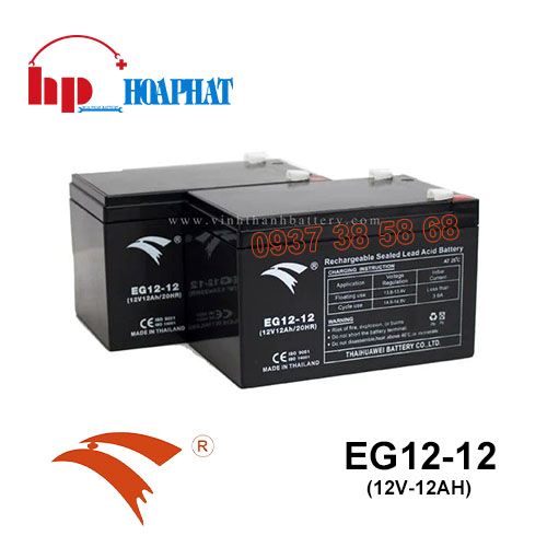 Bình Ắc Quy Eagle EG12-12 (12V-12Ah) Chính Hãng