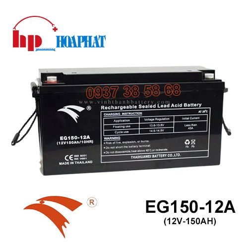 Bình Ắc Quy Eagle EG150-12A (12V-150Ah) Chính Hãng