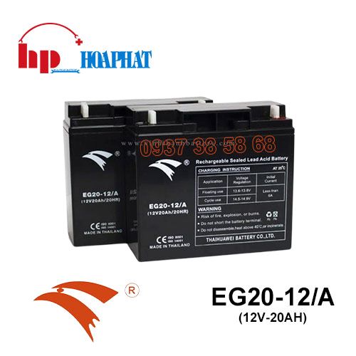 Bình Ắc Quy Eagle EG20-12/A (12V-20Ah) Chính Hãng