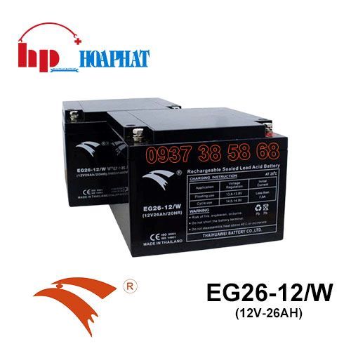 Bình Ắc Quy Eagle EG26-12/W (12V-26Ah) Chính Hãng