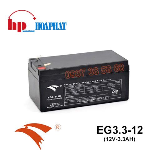 Bình Ắc Quy Eagle EG3.3-12 (12V-3.3Ah) Chính Hãng