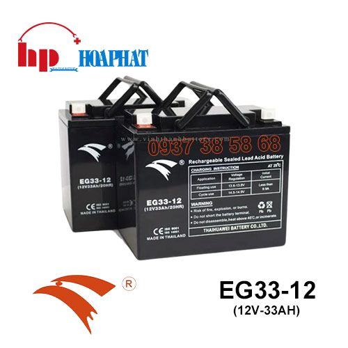 Bình Ắc Quy Eagle EG33-12 (12V-33Ah) Chính Hãng