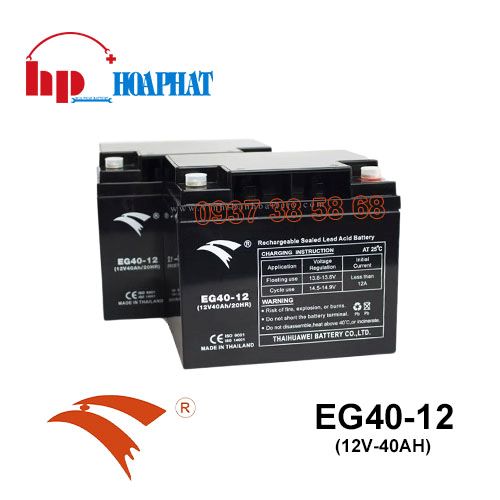 Bình Ắc Quy Eagle EG40-12 (12V-40Ah) Chính Hãng