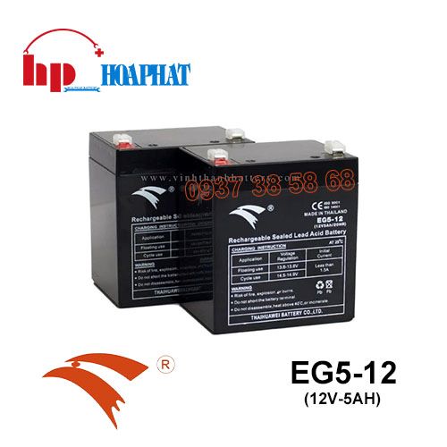 Bình Ắc Quy Eagle EG5-12 (12V-5Ah) Chính Hãng
