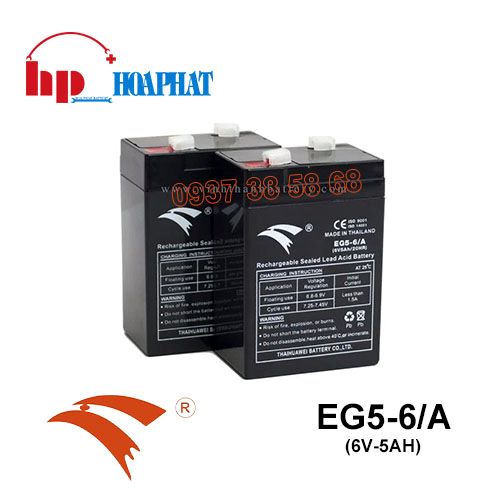 Bình Ắc Quy Eagle EG5-6/A (6V-5Ah) Chính Hãng