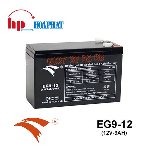 Bình Ắc Quy Eagle EG9-12 (12V-9Ah) Chính Hãng