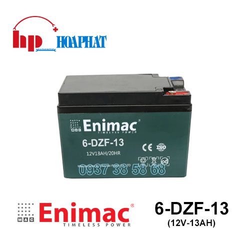 Bình Ắc Quy Enimac 6-DZF-13 (12V-13Ah) Chính Hãng