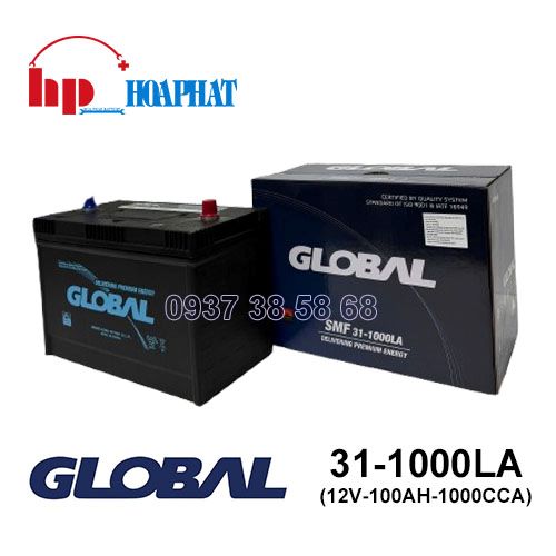 Bình Ắc Quy Global 31-1000LA (12V-100Ah) Chính Hãng