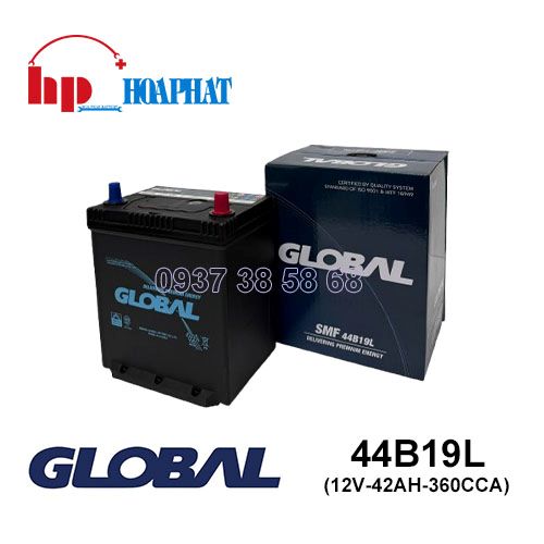 Bình Ắc Quy Global 44B19L (12V-42Ah) Chính Hãng