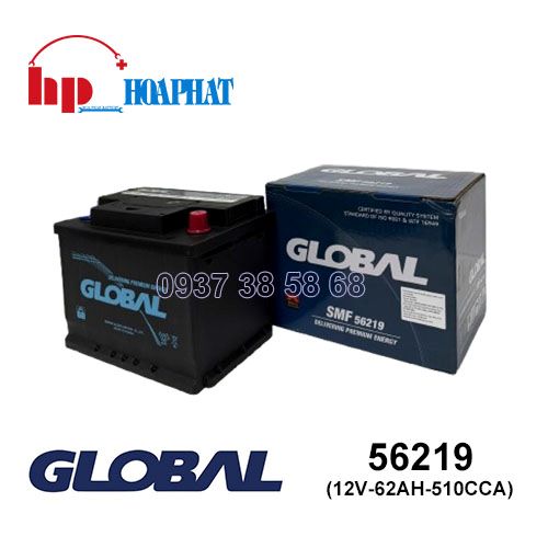 Bình Ắc Quy Global DIN 56219 (12V-62Ah) Chính Hãng