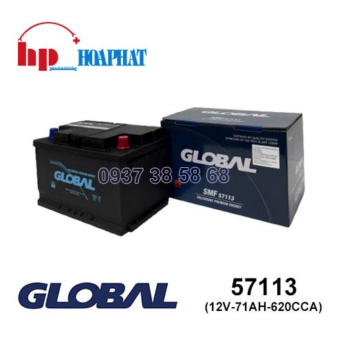 Bình Ắc Quy Global DIN 57113 (12V-71Ah) Chính Hãng