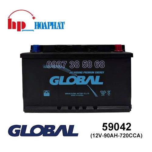 Bình Ắc Quy Global DIN 59042 (12V-90Ah) Chính Hãng