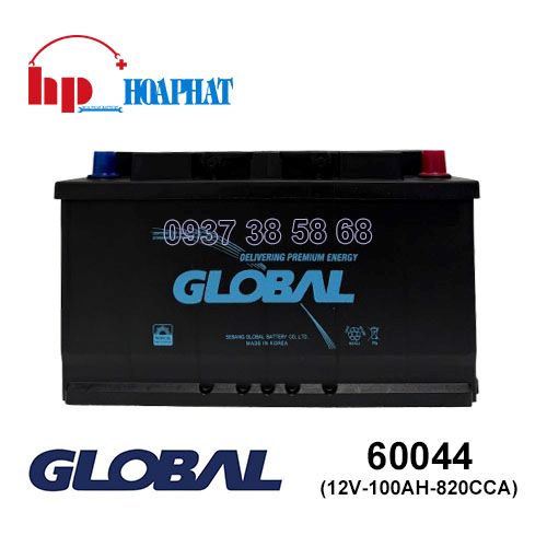 Bình Ắc Quy Global DIN 60044 (12V-100Ah) Chính Hãng