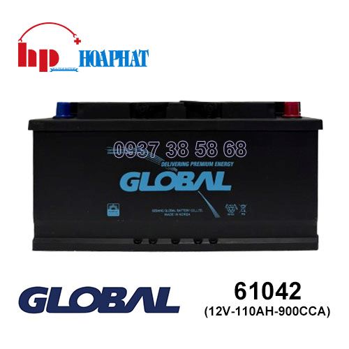 Bình Ắc Quy Global DIN 61042 (12V-110Ah) Chính Hãng