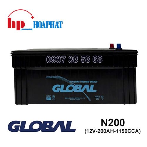 Bình Ắc Quy Global N200 (12V-200Ah) Chính Hãng
