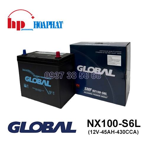 Bình Ắc Quy Global NX100-S6L (12V-45Ah) Chính Hãng