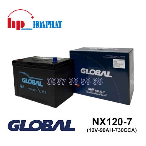 Bình Ắc Quy Global NX120-7 (12V-90Ah) Chính Hãng