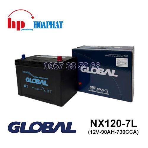 Bình Ắc Quy Global NX120-7L (12V-90Ah) Chính Hãng
