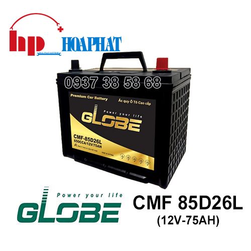 Ắc Quy Globe CMF 85D26L (12V-75Ah)