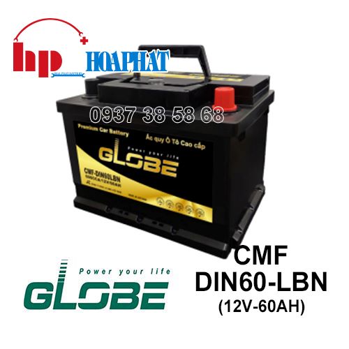 Ắc Quy Globe CMF DIN60-LBN (12V-60Ah)