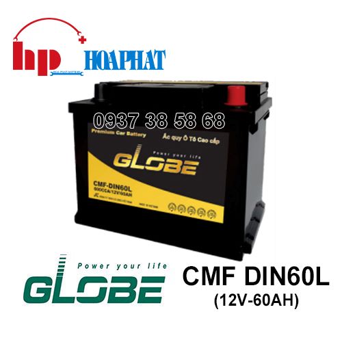 Ắc Quy Globe CMF DIN60L (12V-60Ah)
