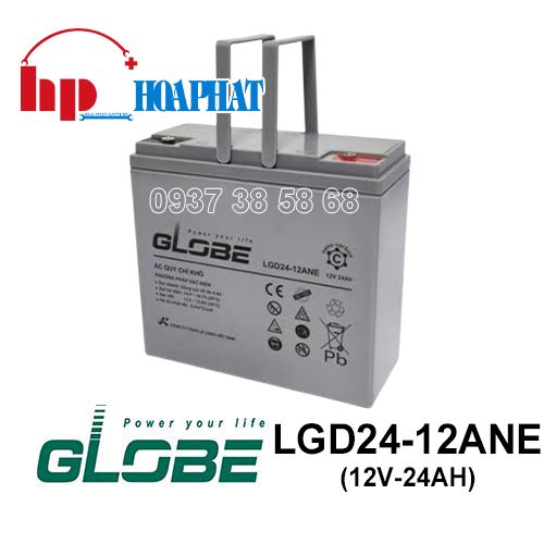 Ắc Quy Gel Globe LGD24-12ANE (12V-24Ah)