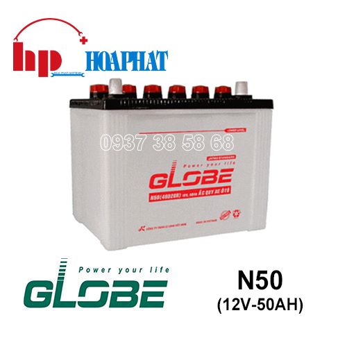 Ắc Quy Globe N50 (12V-50Ah)