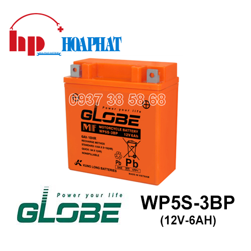Ắc Quy Globe WP5S-3BP (12V-6Ah)