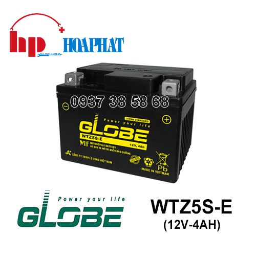 Ắc Quy Globe WTZ5S-E (12V-4Ah)