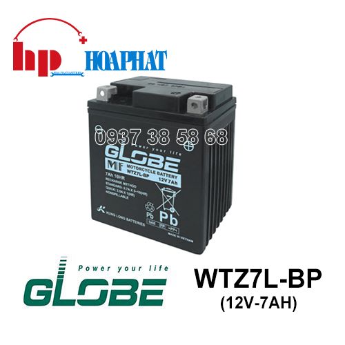 Ắc Quy Globe WTZ7L-BP (12V-7Ah)