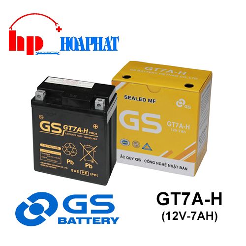 BÌNH ẮC QUY GS GT7A-H (12V-7AH)