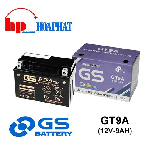BÌNH ẮC QUY GS GT9A (12V-9AH)