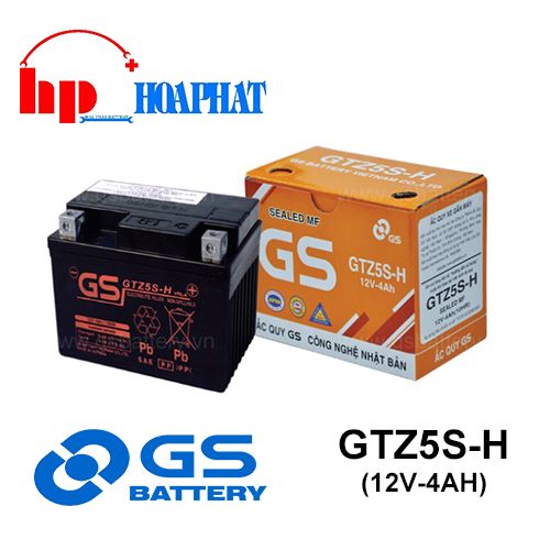 BÌNH ẮC QUY GS GTZ5S-H (12V-4AH)