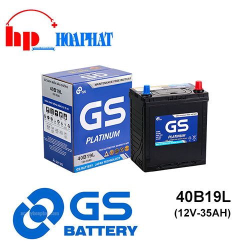 Bình Ắc Quy GS MF 40B19L (12V-35Ah) Chính Hãng